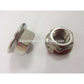 f594G stainless steel 304 flange head nut with serration, flange nut